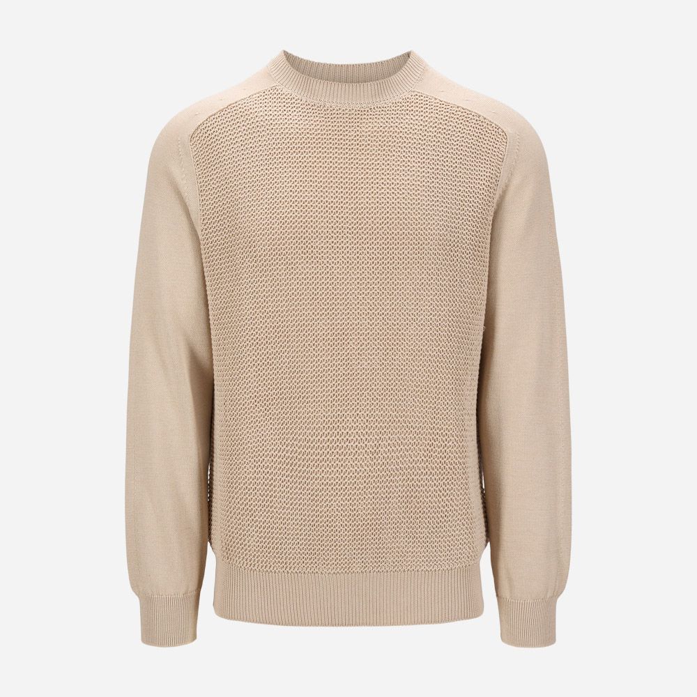 Crewneck Knitwear - Light Beige