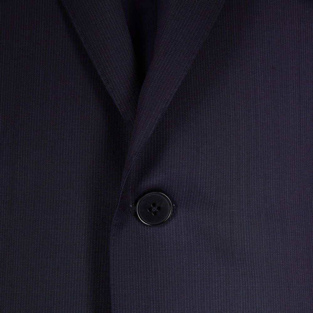 2 Pieces Suit Striped - Navy Solid