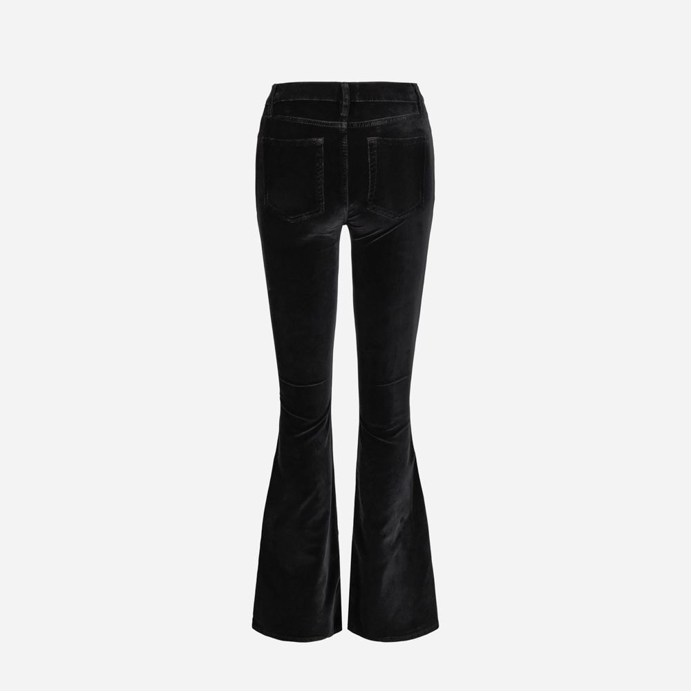 Le High Flare Velvet - Black