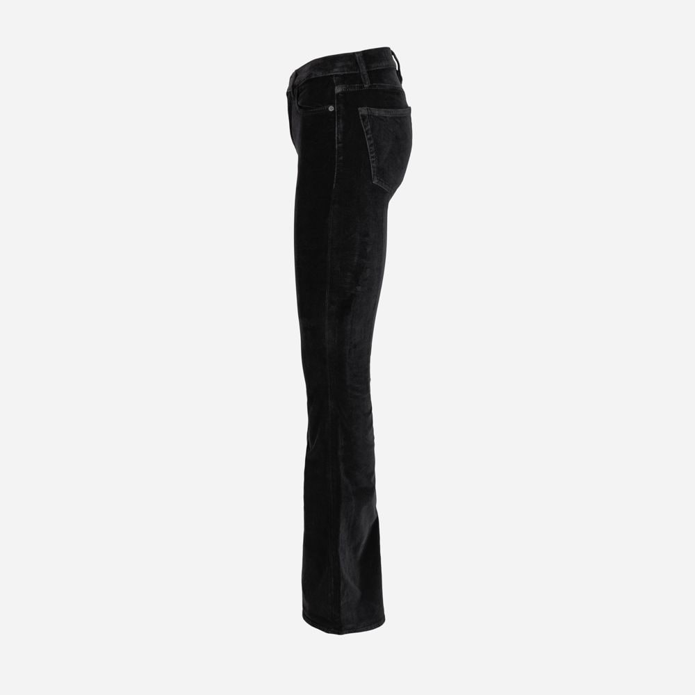 Le High Flare Velvet - Black