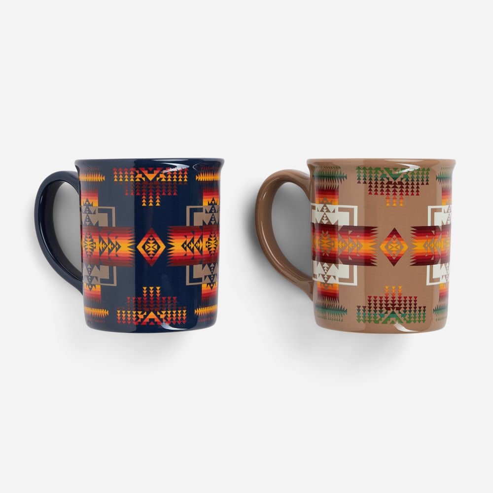 12 Oz Ceramic Mug Set Of 4 - Chief Joseph Multi