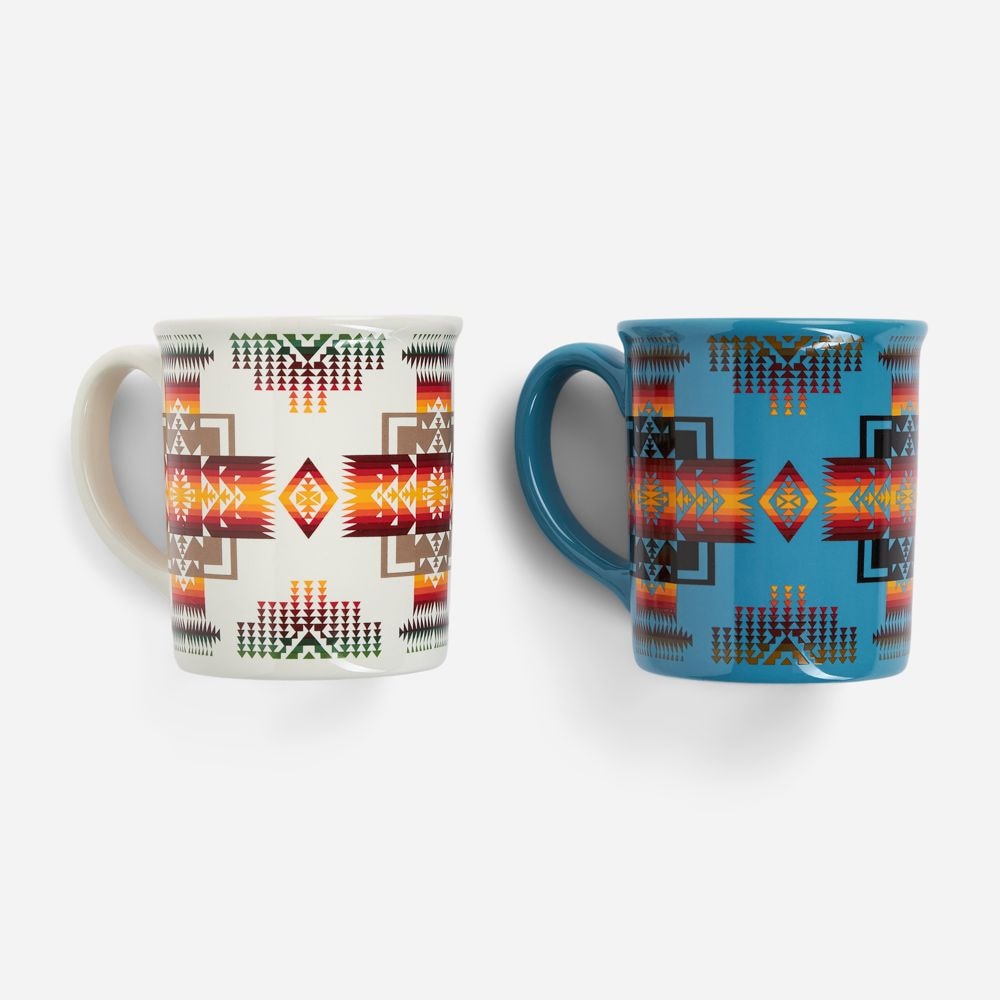 12 Oz Ceramic Mug Set Of 4 - Chief Joseph Multi
