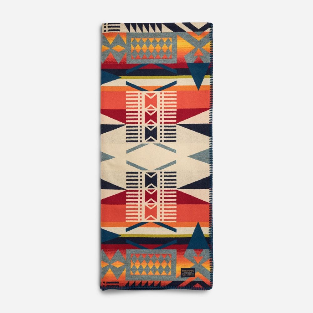 Jacquard Unnapped Robe - Fire Legend Sunset