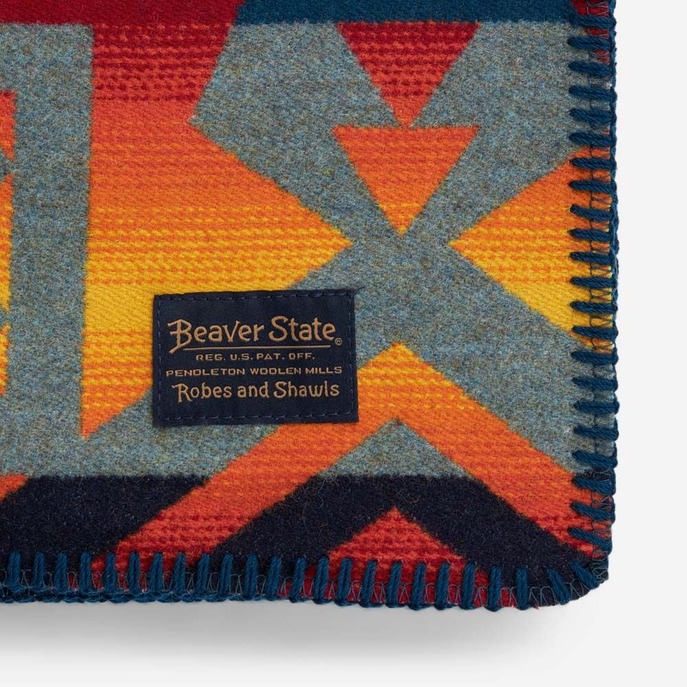 Jacquard Unnapped Robe - Fire Legend Sunset