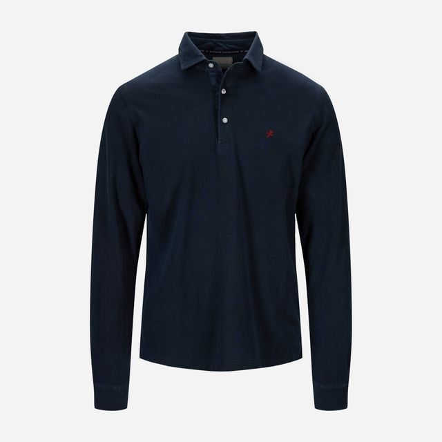 Cris Polo Long Sleeve - Navy