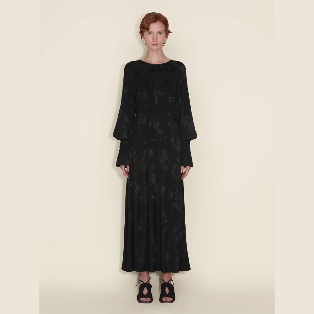 Lofta Jaquard Dress - Black