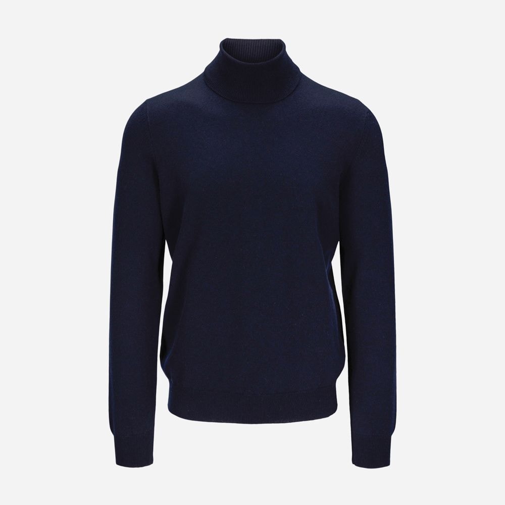 Turtle Neck Cashmere - Dark Navy