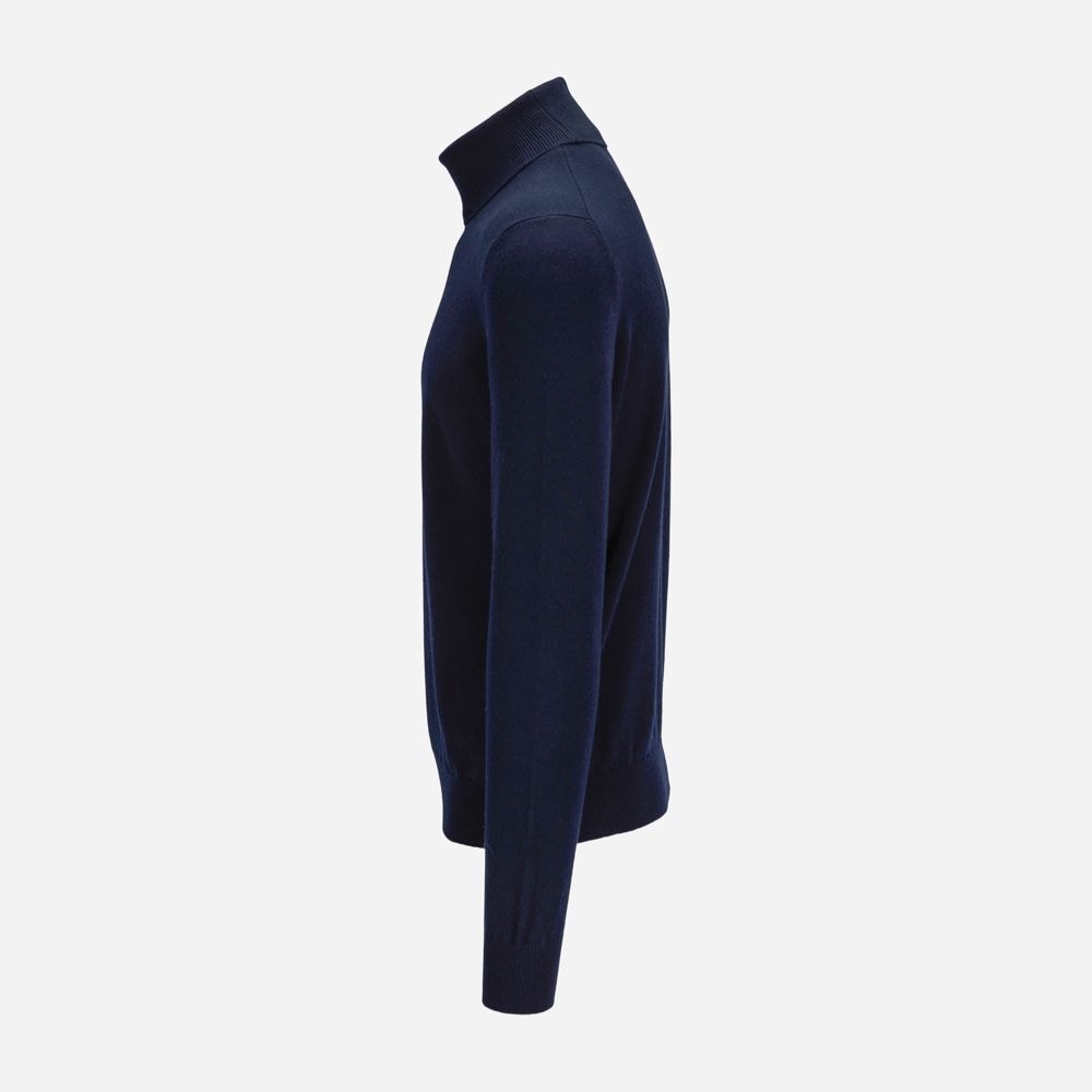 Turtle Neck Cashmere - Dark Navy