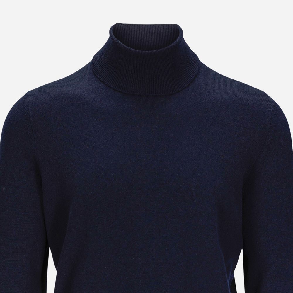 Turtle Neck Cashmere - Dark Navy