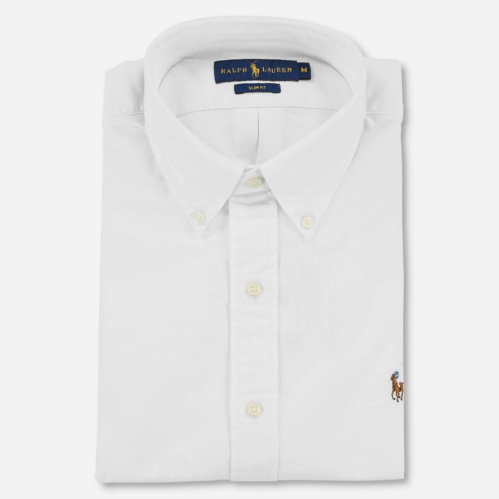 Slim Fit Oxford Shirt - White