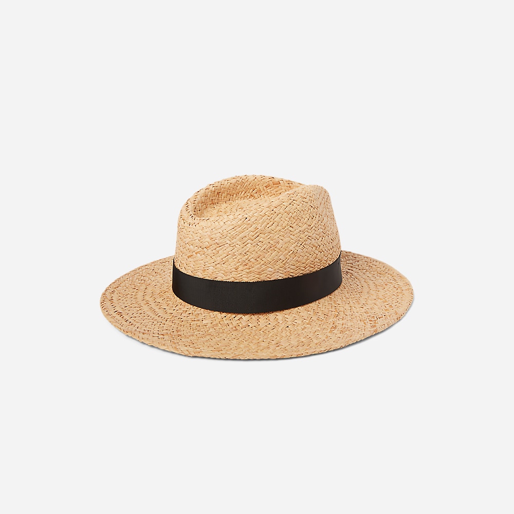Raffia Fedora - Natural