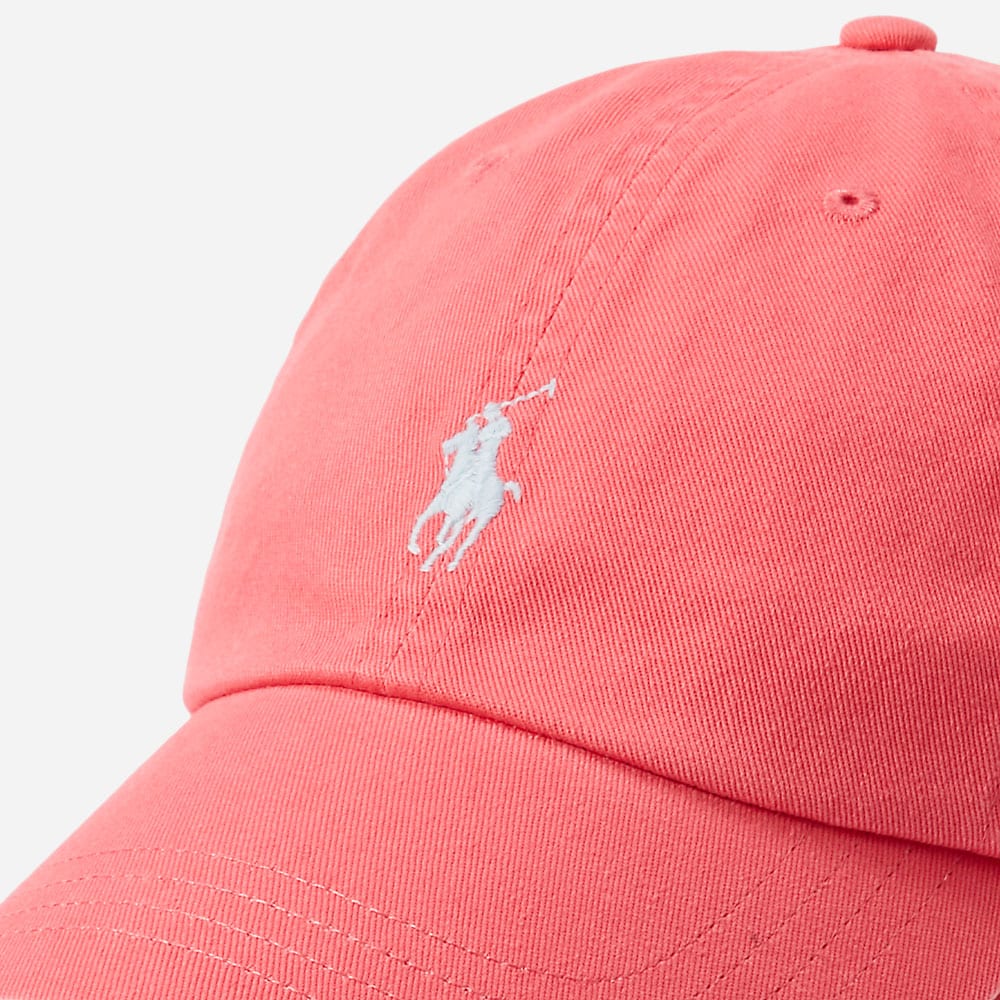 Cotton Chino Ball Cap - Pale Red