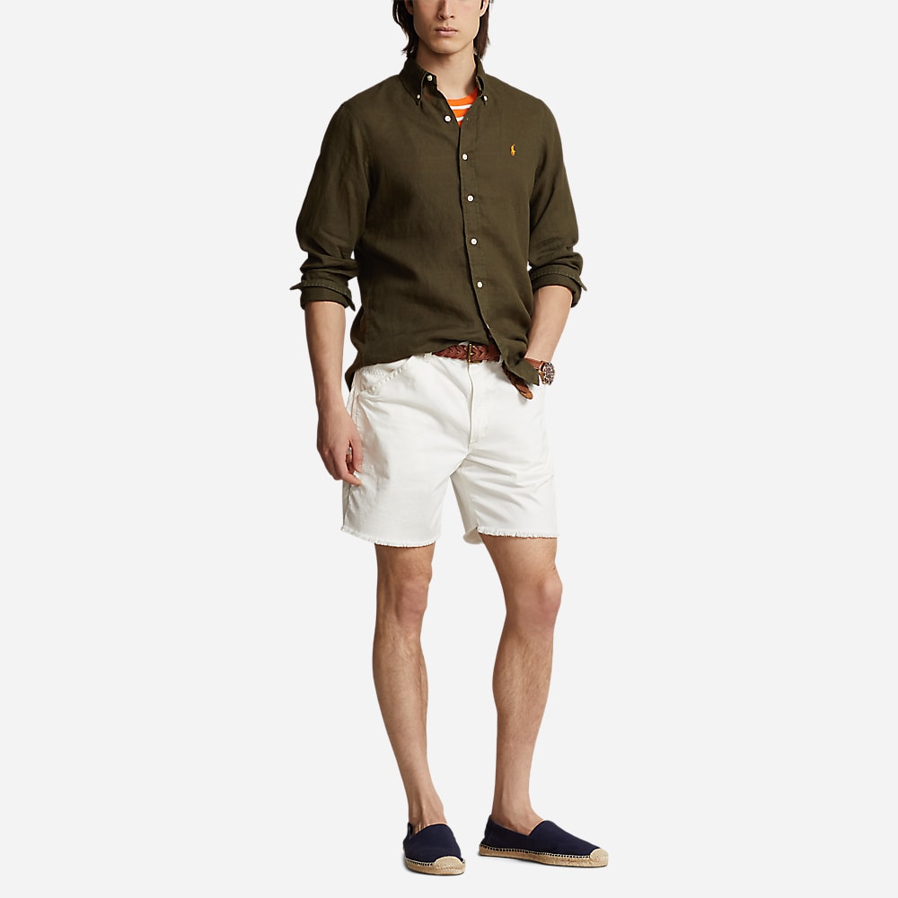 Slim Fit Linen Shirt - Armadillo