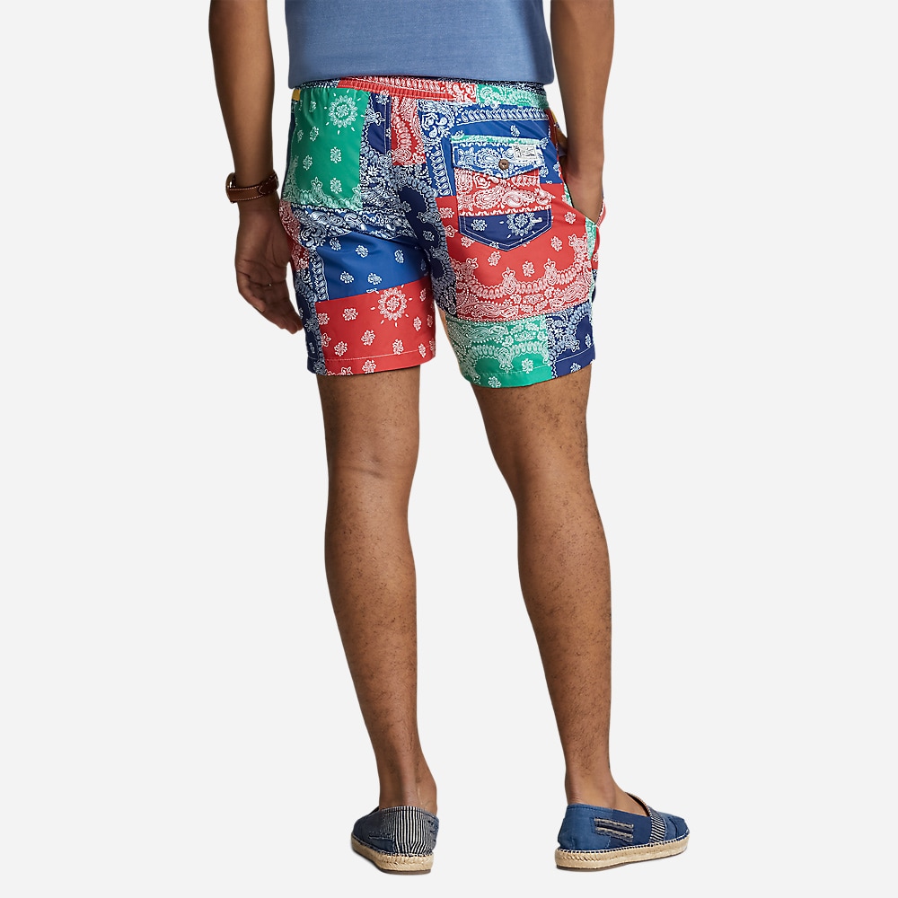 Traveler Classic Swim Trunk - Archival Bandana Patchwork