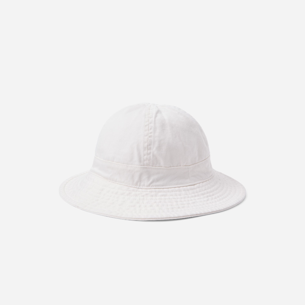 Reversible Cotton Twill Bucket Hat - Deckwash White