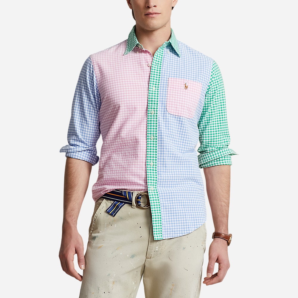 Classic Fit Gingham Oxford Fun Shirt - Gingham Funshirt