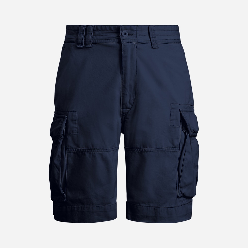 Classic Fit Twill Cargo Short - Aviator Navy
