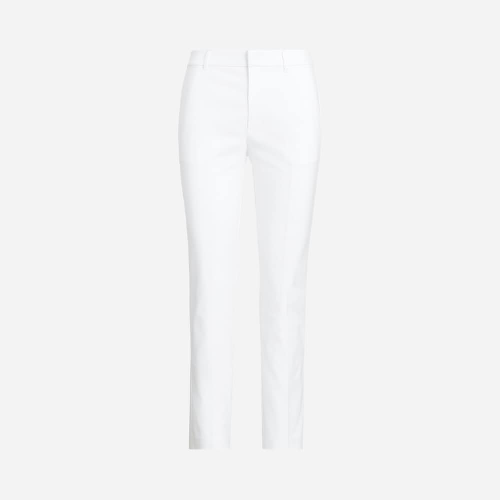 Double-Faced Stretch Cotto Pant - White