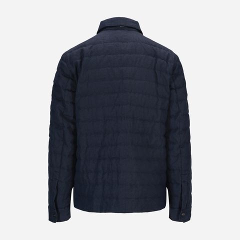 Overshirt Linen Jacket - Blue Navy