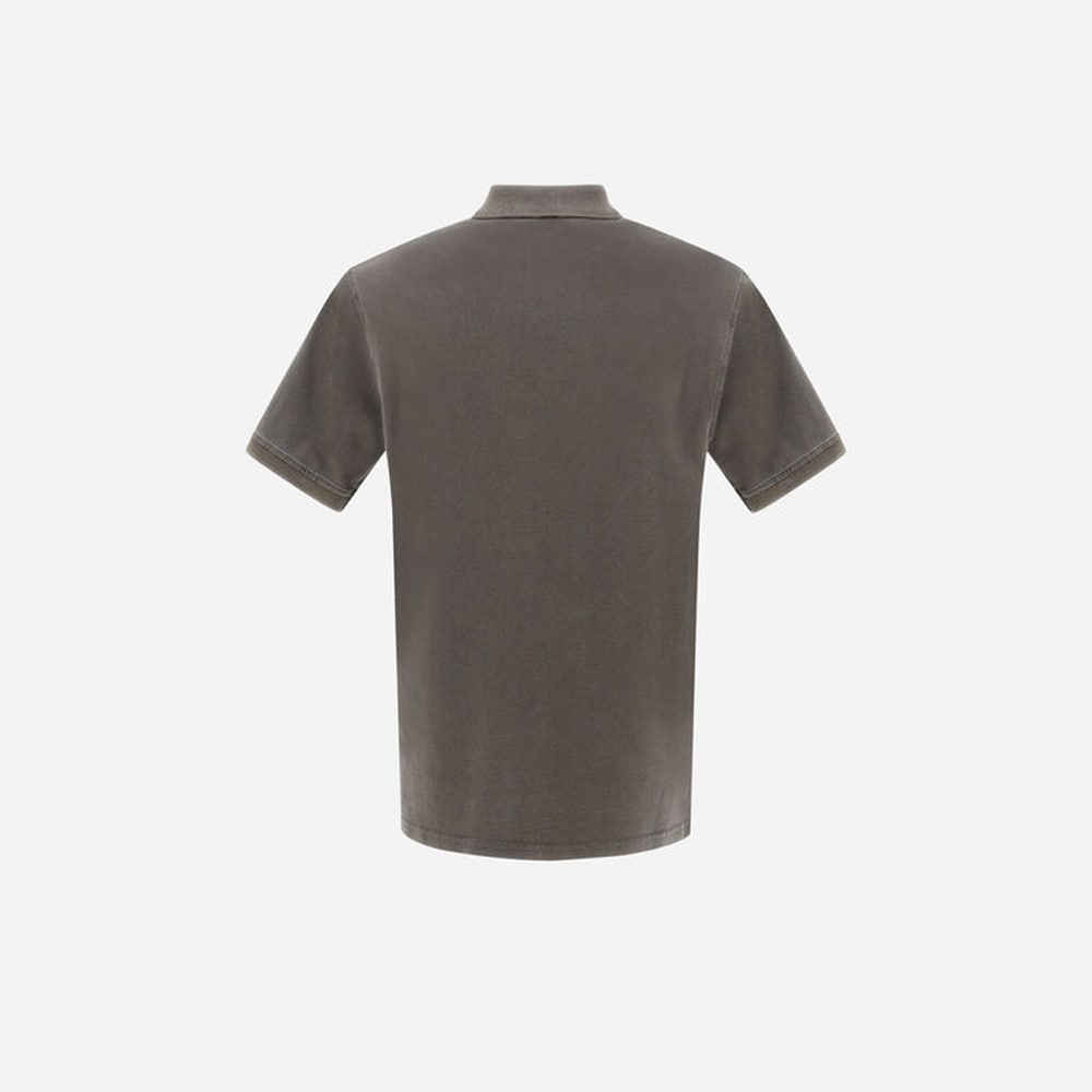 Pigment Dye Piqué Polo Shirt - Verde Militare