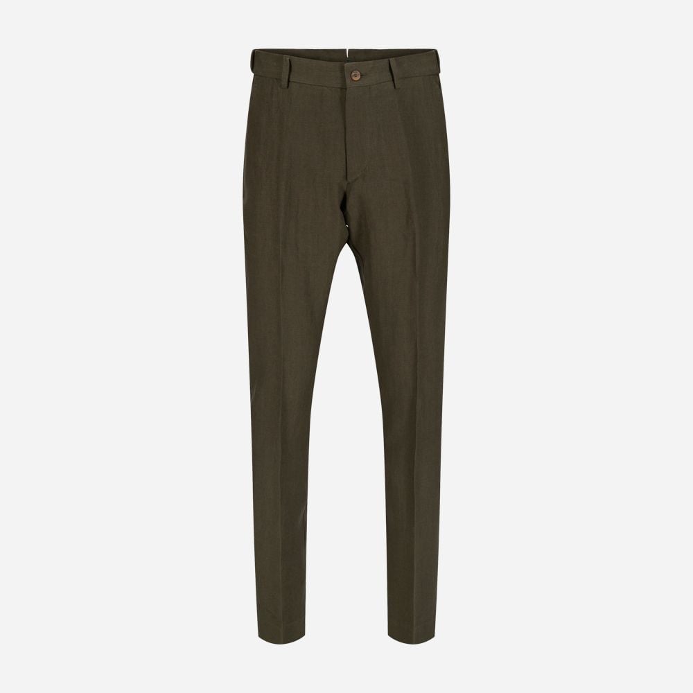 Morello Elax Linen Pant - Army