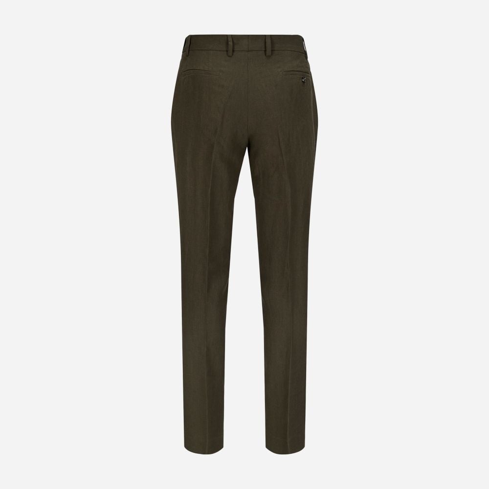 Morello Elax Linen Pant - Army