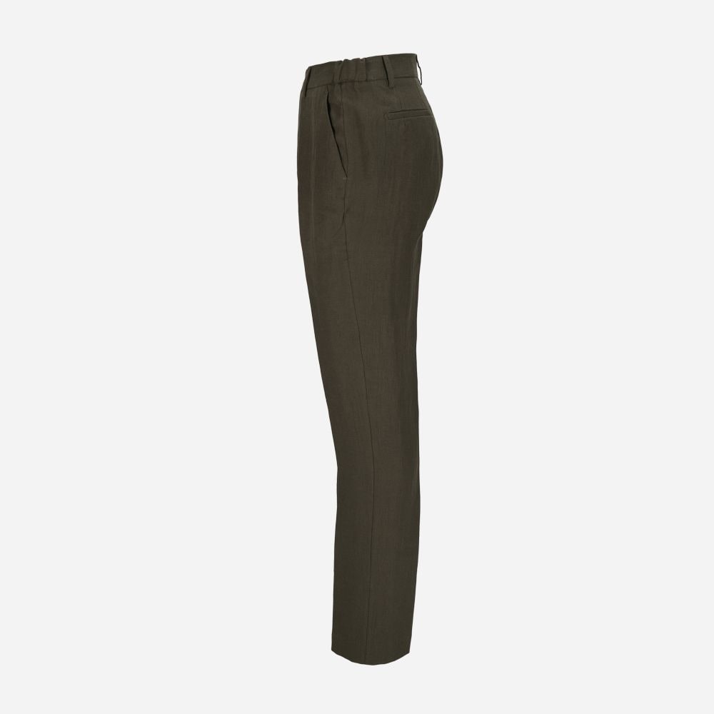 Morello Elax Linen Pant - Army