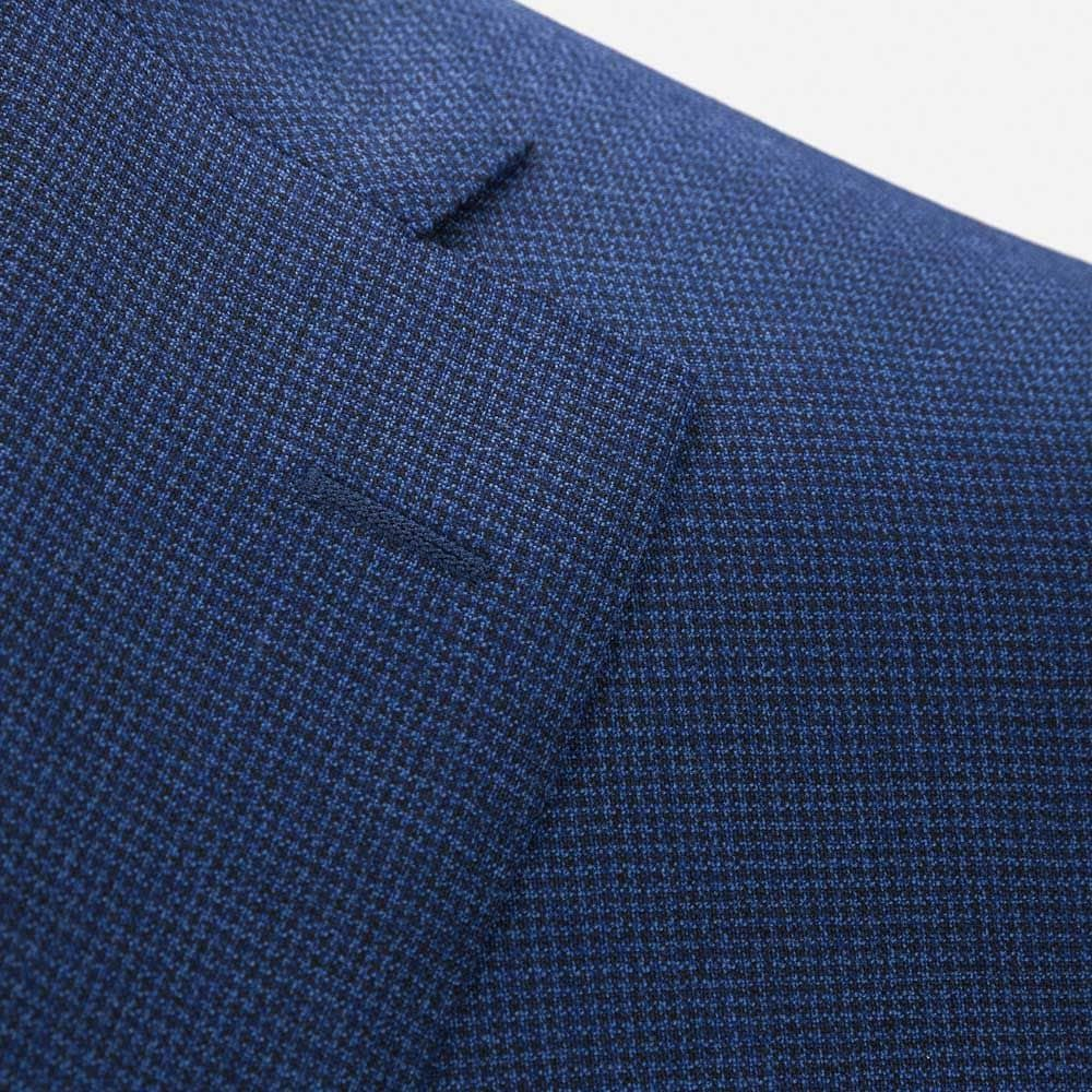 Suit Wool Dogtooth - Blue