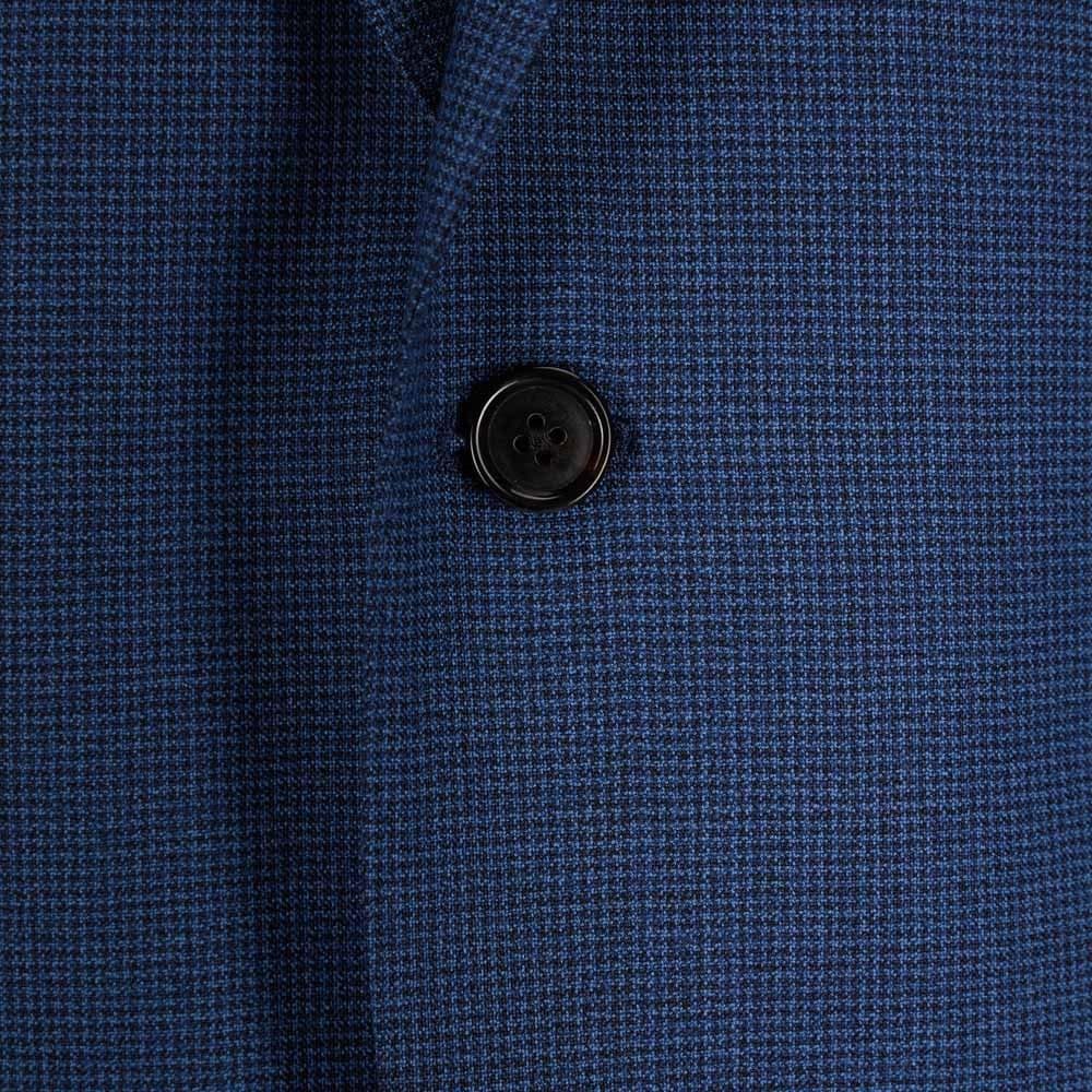 Suit Wool Dogtooth - Blue