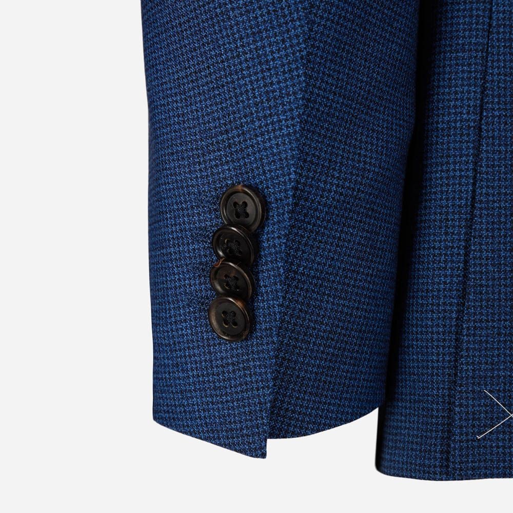 Suit Wool Dogtooth - Blue
