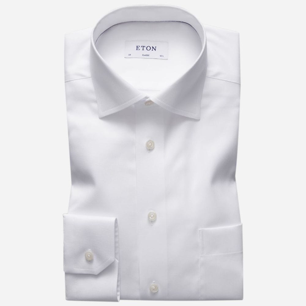 Classic Fit Shirt Em - White