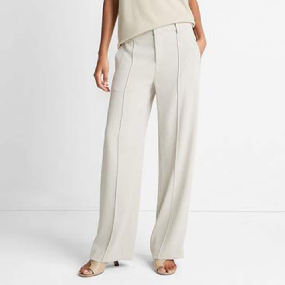 Crepe Wide Leg Utility Pant - Sepia