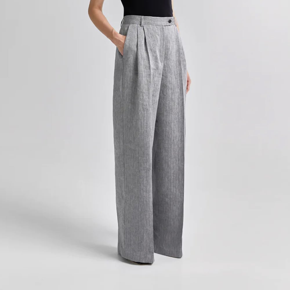 Gytta Trousers - Black Herringbone