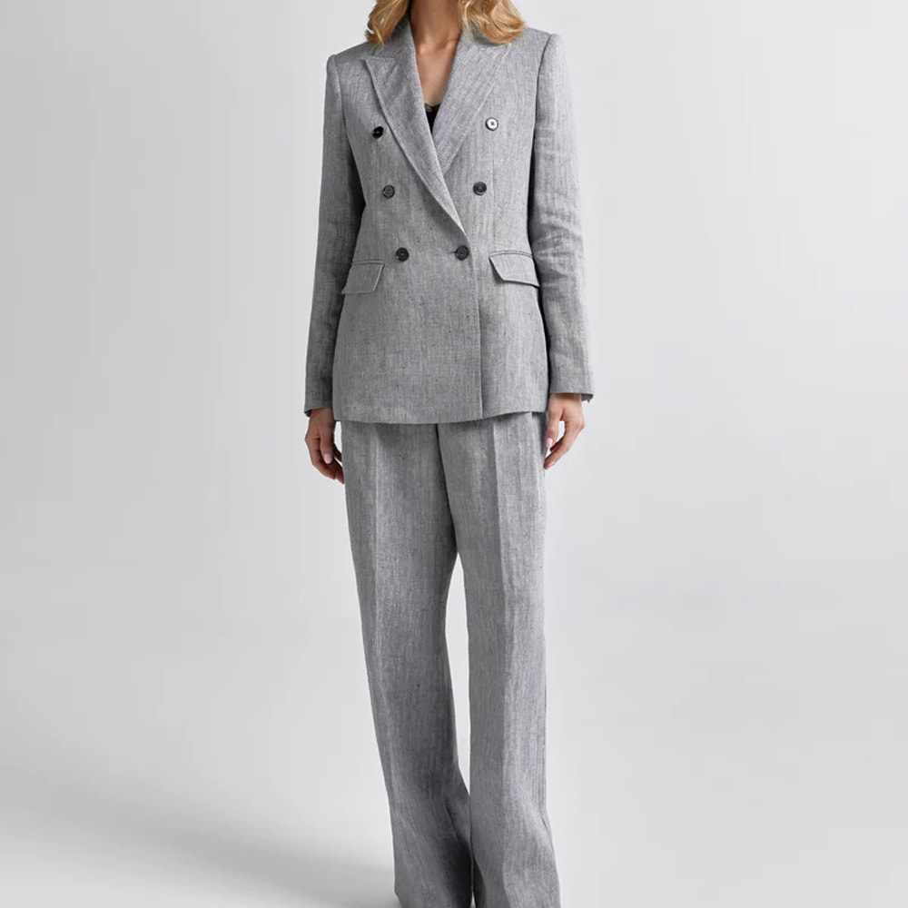 Gytta Trousers - Black Herringbone