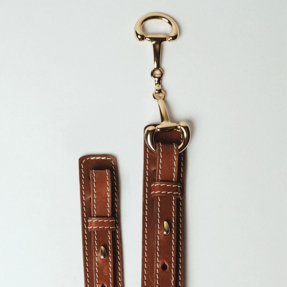 Gadia Belt - Cognac - Golden Details