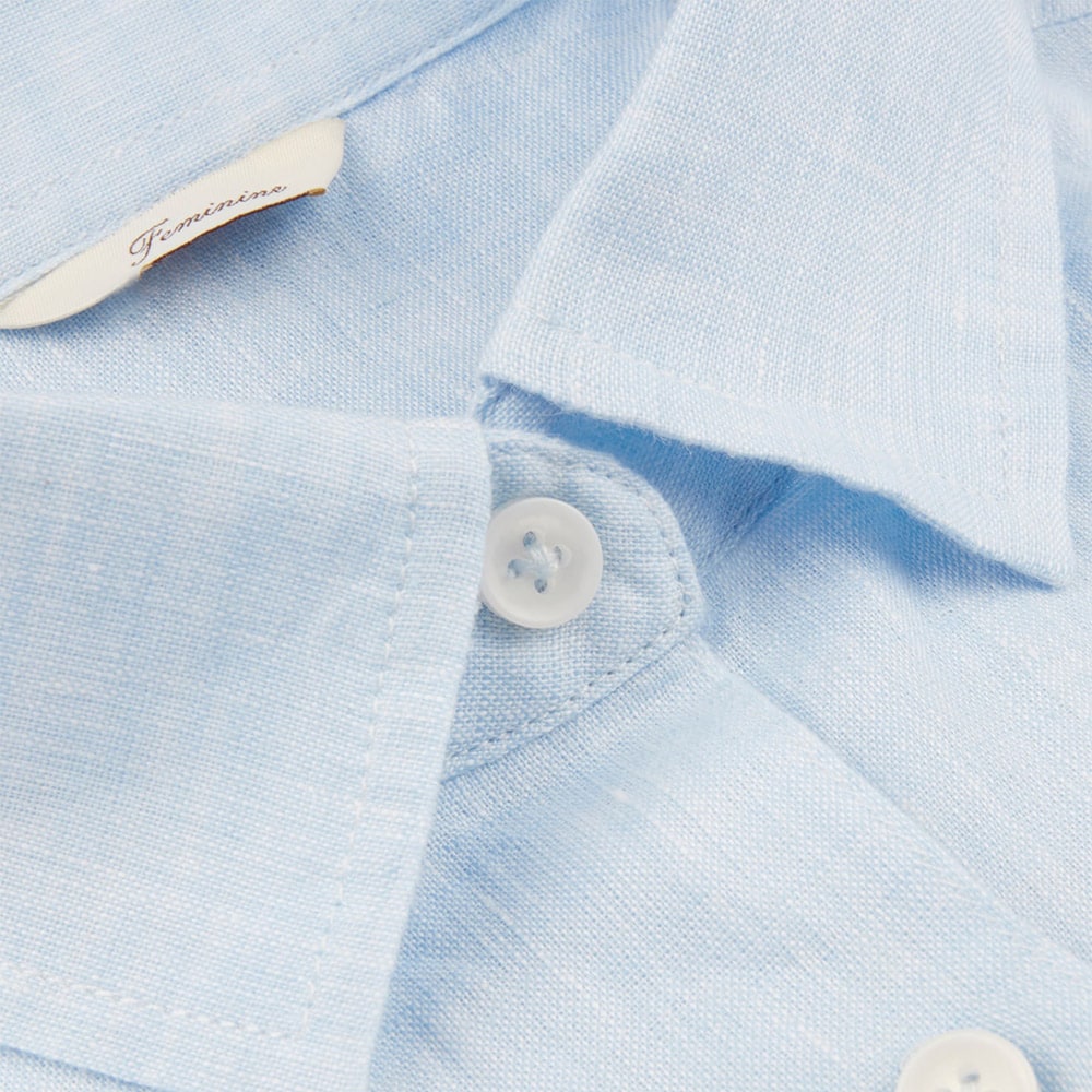 Sofie Linen Shirt - Light Blue