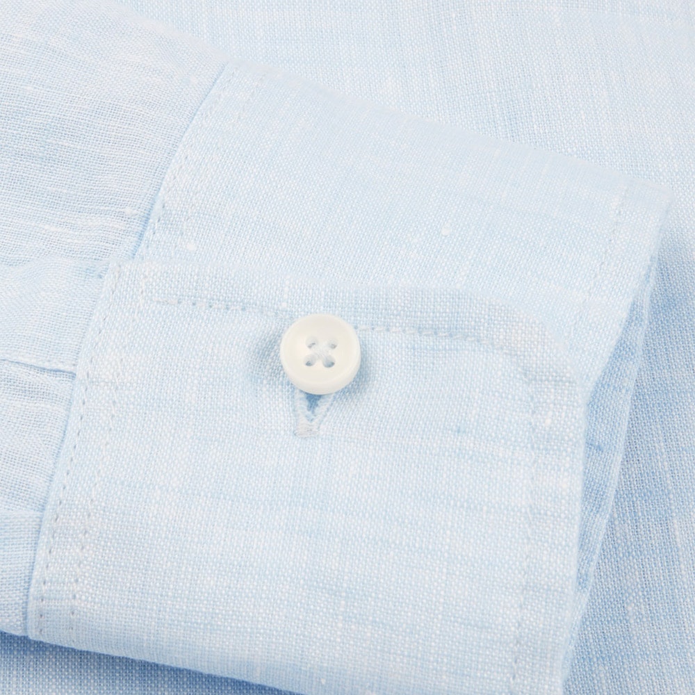 Sofie Linen Shirt - Light Blue