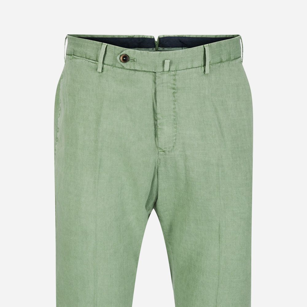 Cotton-Linen Pant - Lime