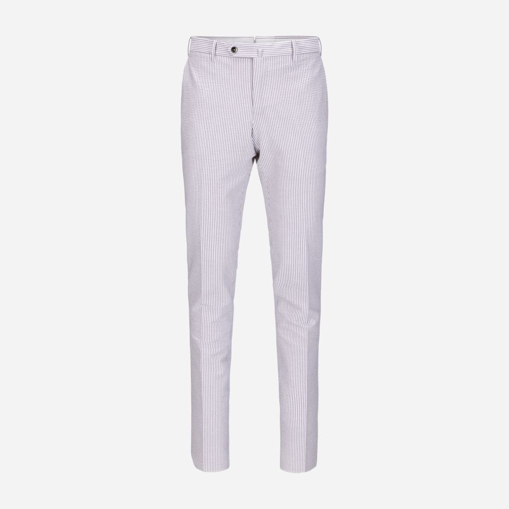 Seersucker Pant - Beige Stripes