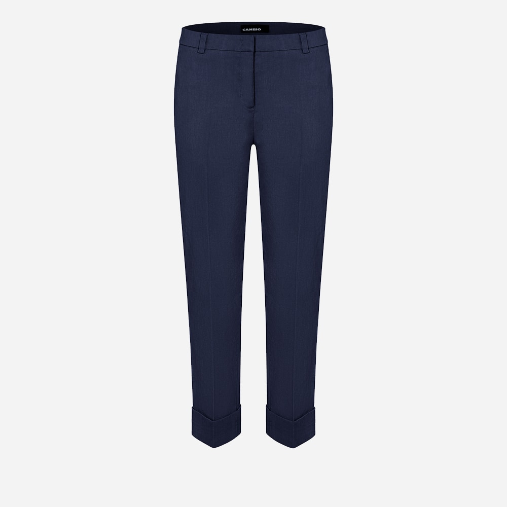 Krystal Linen - Black-Blue