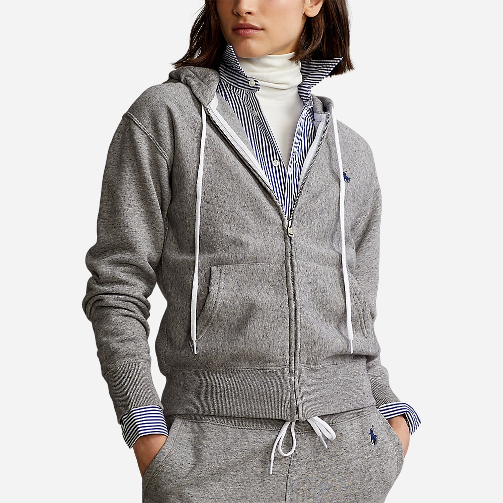 Fleece Full-Zip Hoodie - Dark Vintage Heather