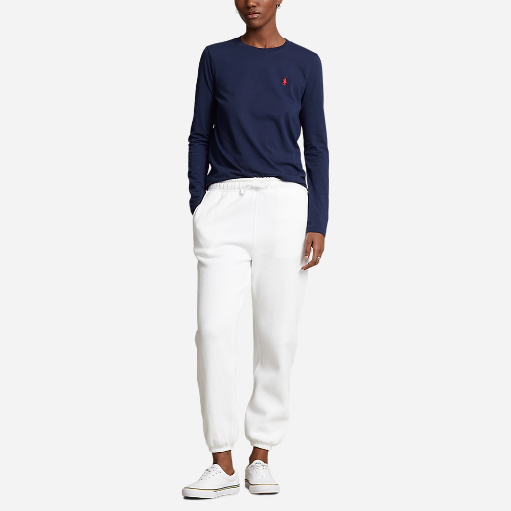 Long-Sleeve Jersey Crewneck Tee - Cruise Navy