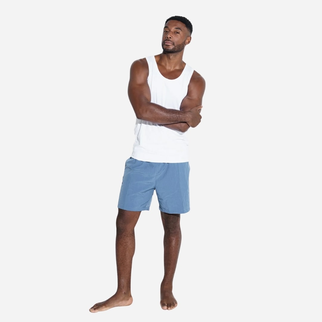 Regular Solid Swimshort - Captain Blue