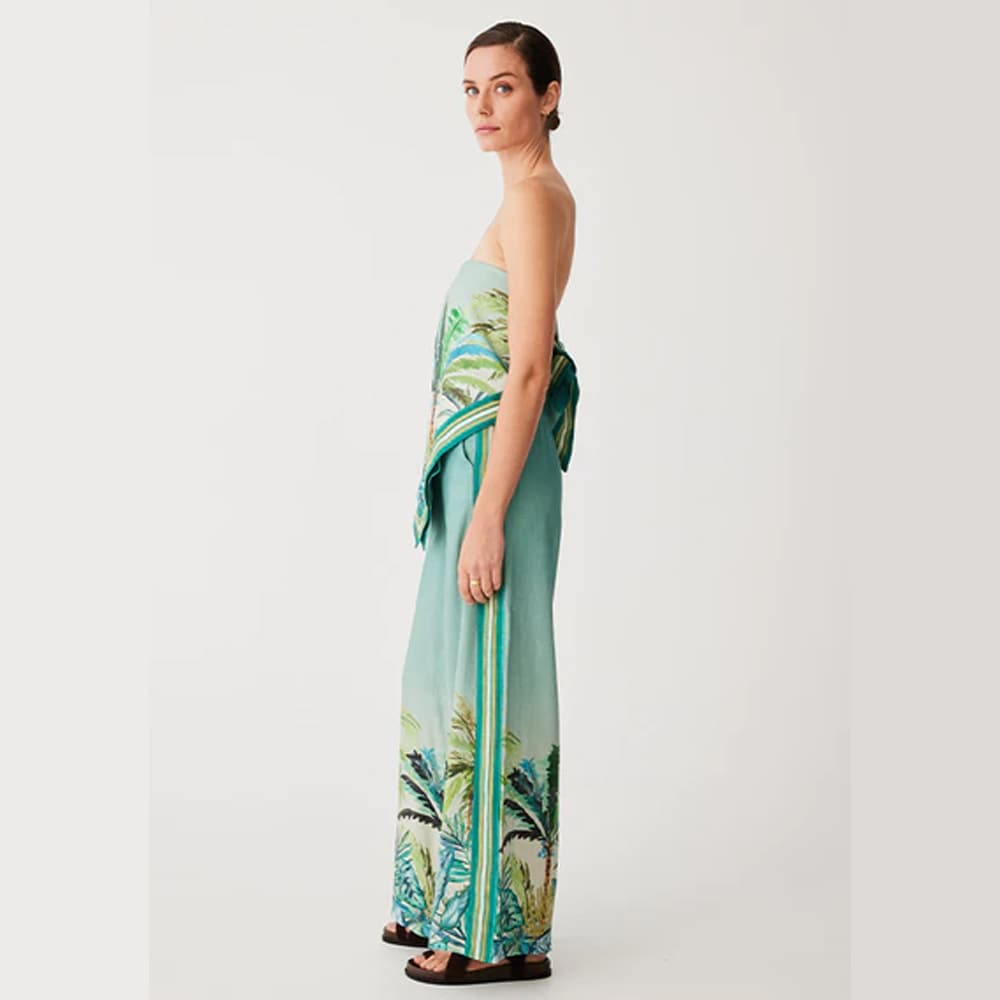 Celia Scarf Top - Print