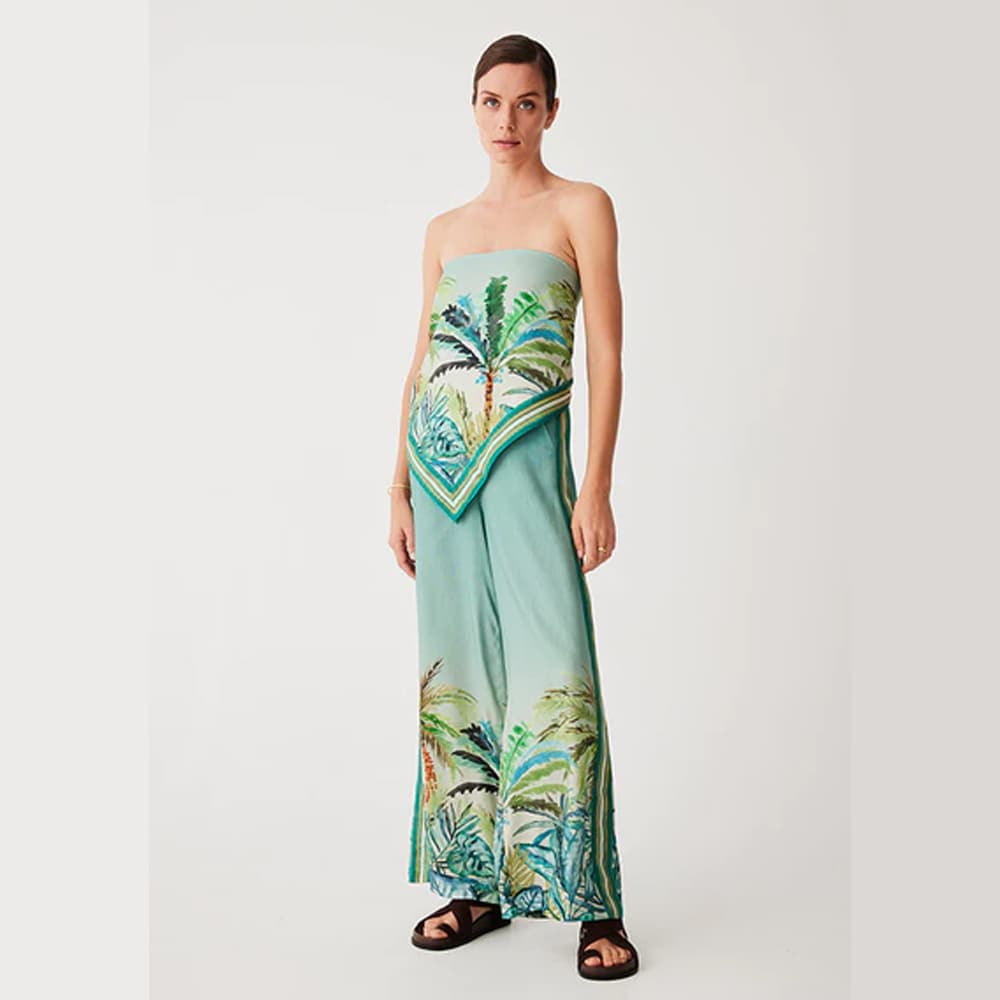 Celia Scarf Top - Print