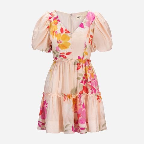 Iris Sleeved Mini Dress - Iris Print