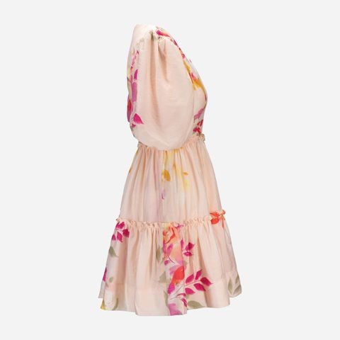 Iris Sleeved Mini Dress - Iris Print