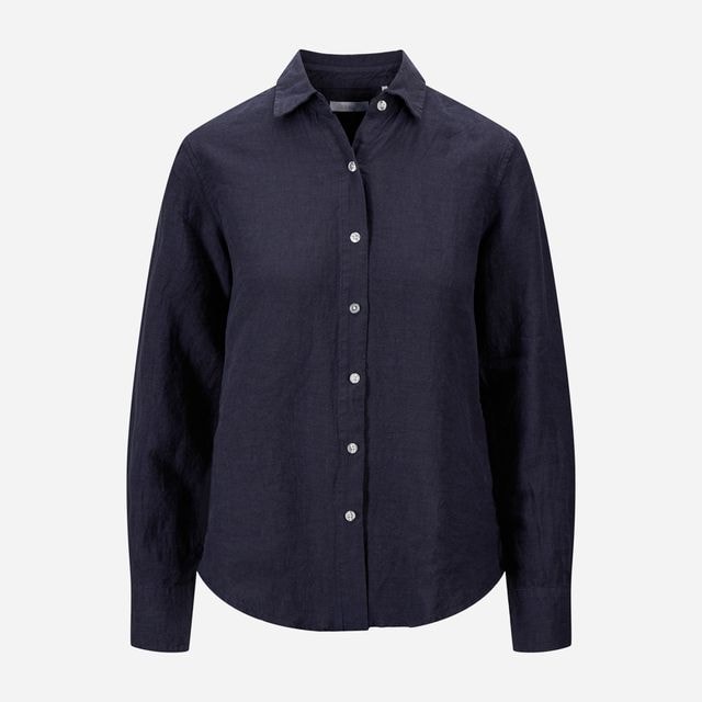 Palma Linen Shirt - Navy
