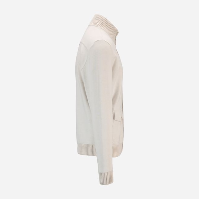 Bomber Jacket Cotton - Panna