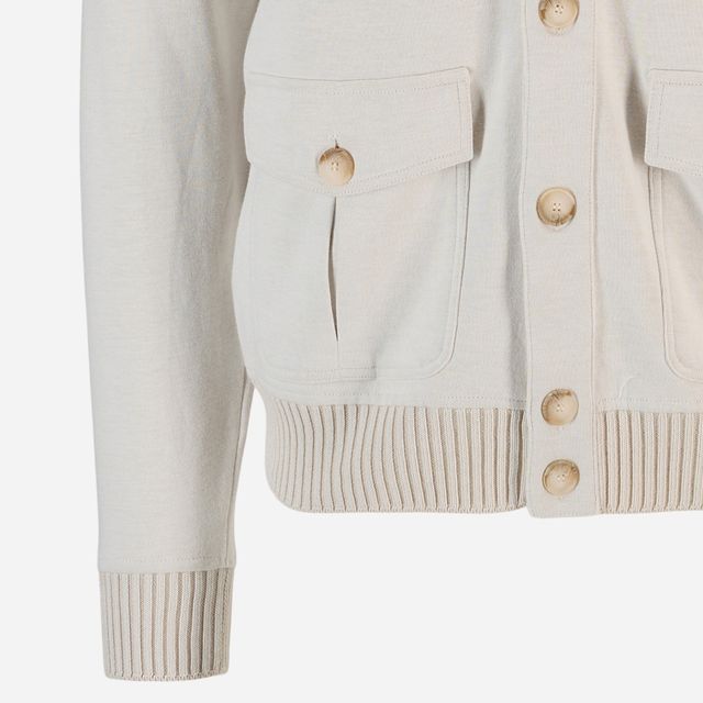 Bomber Jacket Cotton - Panna